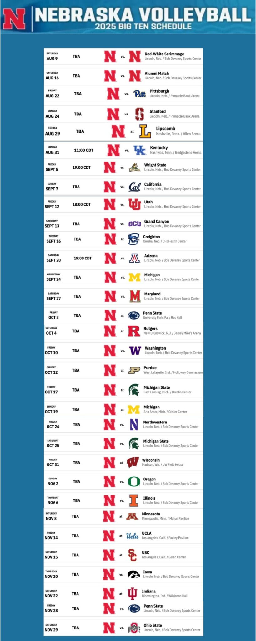 Nebraska Volleyball Schedule 2025 Huskers Volleyball Hub Untitled Design 1 819x2048