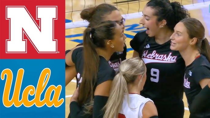 College volleyball match atmosphere