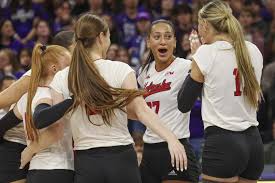 Nebraska volleyball match atmosphere